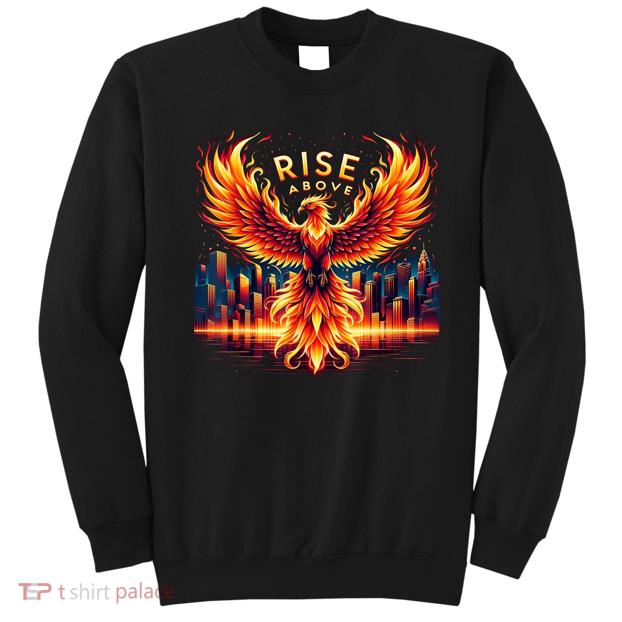 Phoenix Fire Mythical Bird Inspirational Motivational Sweatshirt
