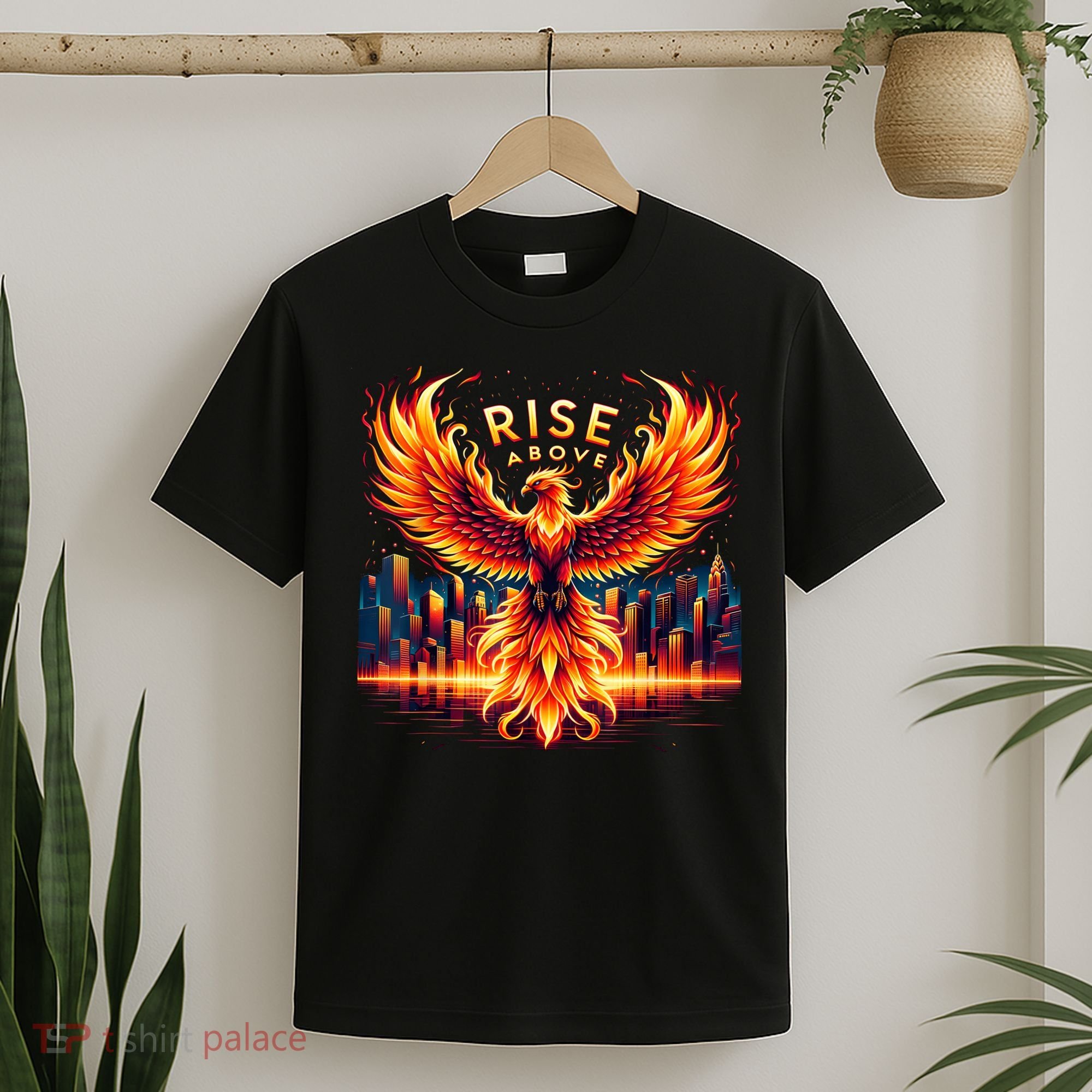 Phoenix Fire Mythical Bird Inspirational Motivational T-Shirt