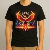 Phoenix Fire Mythical Bird Inspirational Motivational T-Shirt thumb 3
