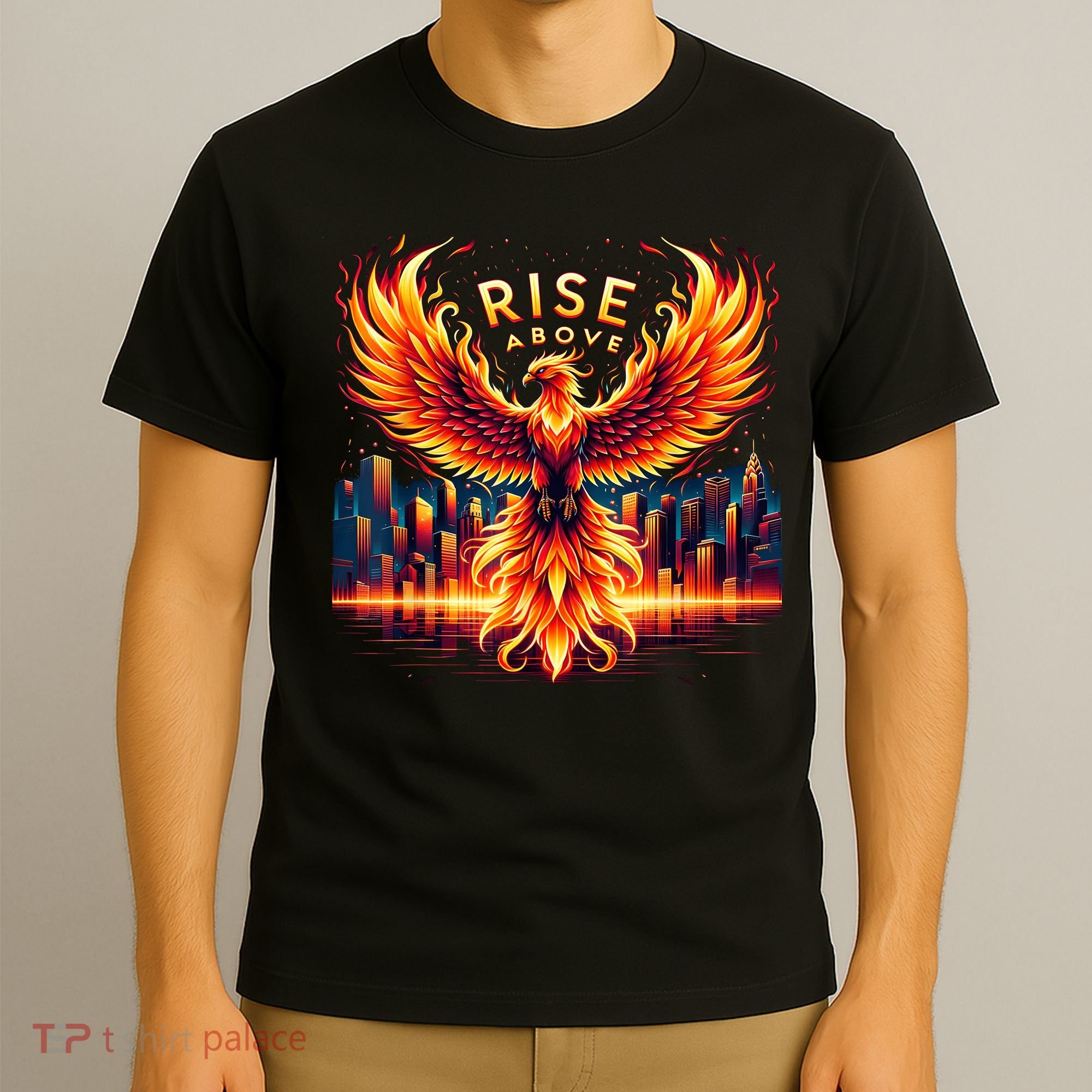 Phoenix Fire Mythical Bird Inspirational Motivational T-Shirt
