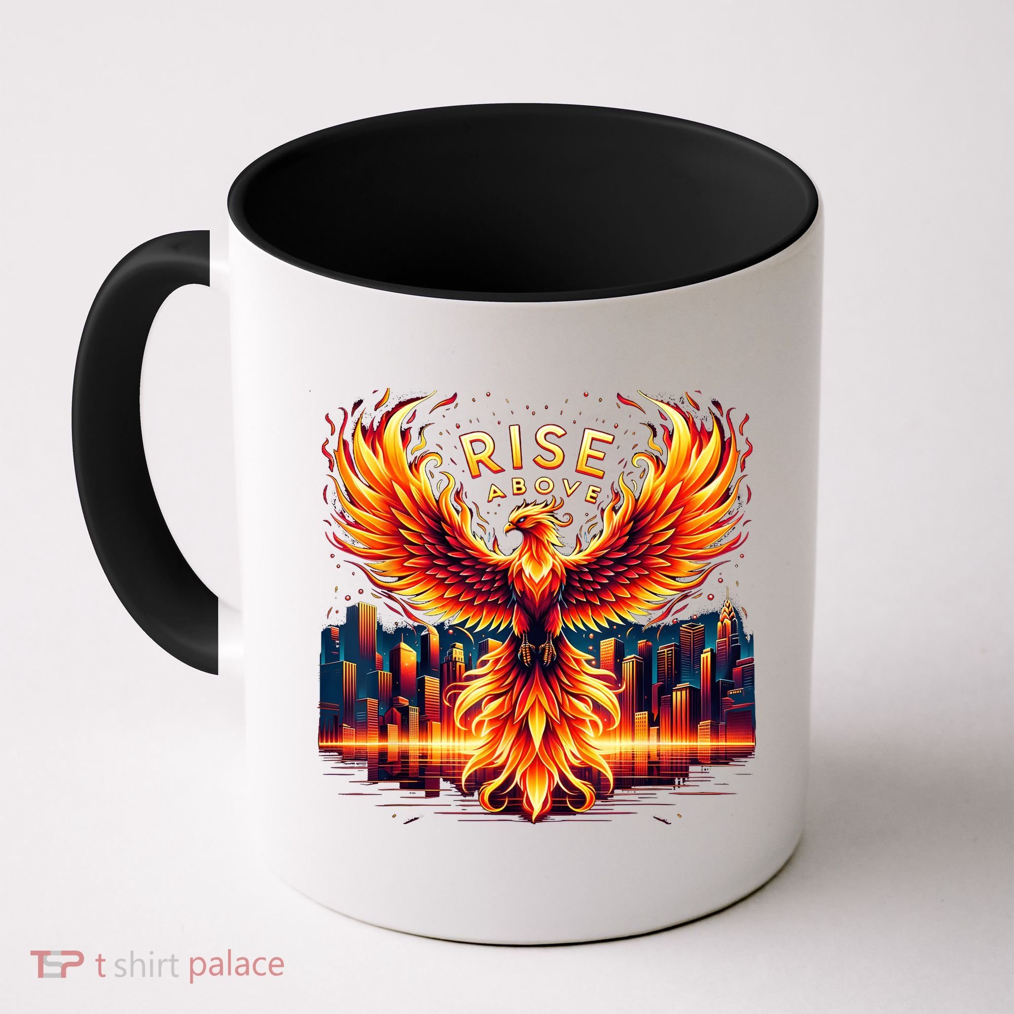 Phoenix Fire Mythical Bird Inspirational Motivational Coffee Mug