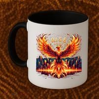 Phoenix Fire Mythical Bird Inspirational Motivational Coffee Mug thumb 2