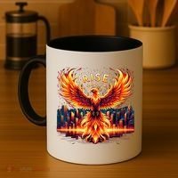 Phoenix Fire Mythical Bird Inspirational Motivational Coffee Mug thumb 4