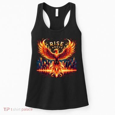 Phoenix Fire Mythical Bird Inspirational Motivational Women's Tank Top