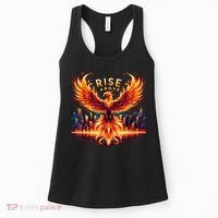 Phoenix Fire Mythical Bird Inspirational Motivational Women's Tank Top thumb 0