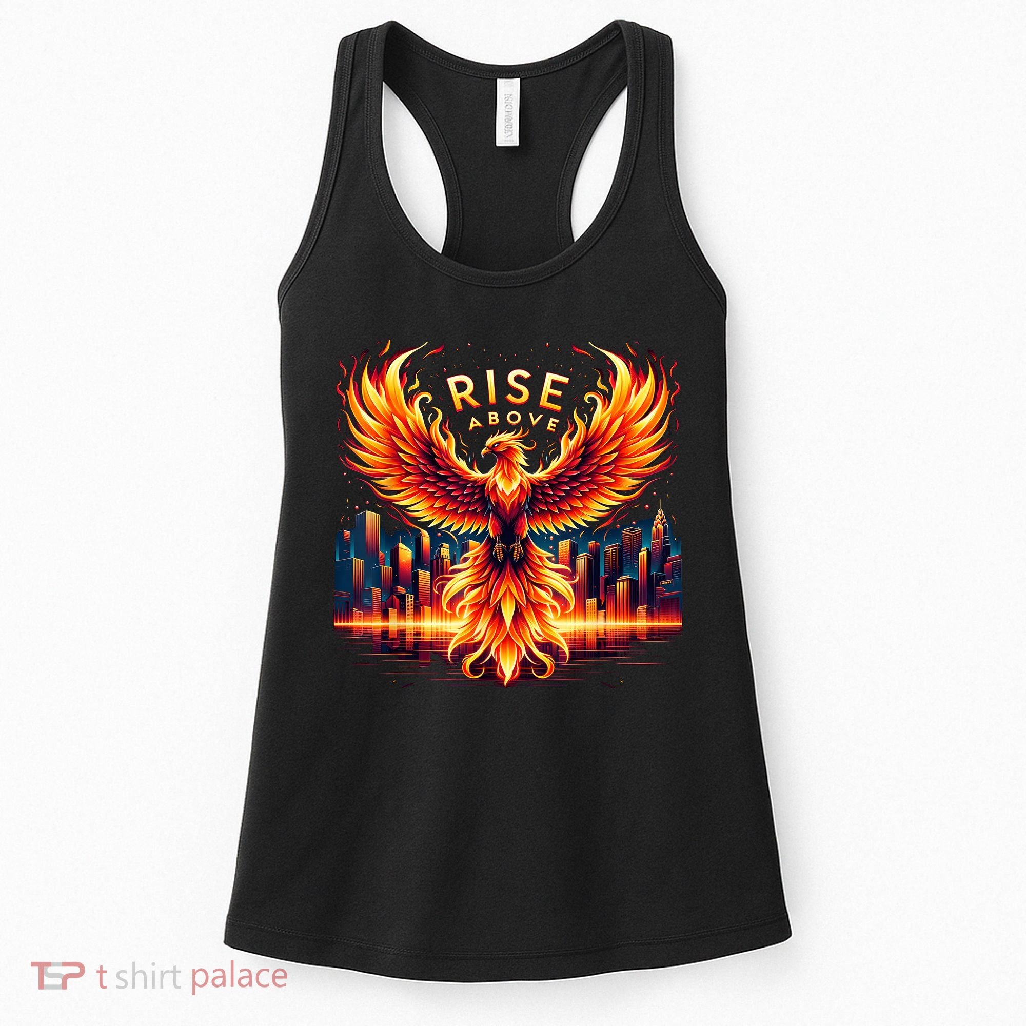 Phoenix Fire Mythical Bird Inspirational Motivational Women's Tank Top