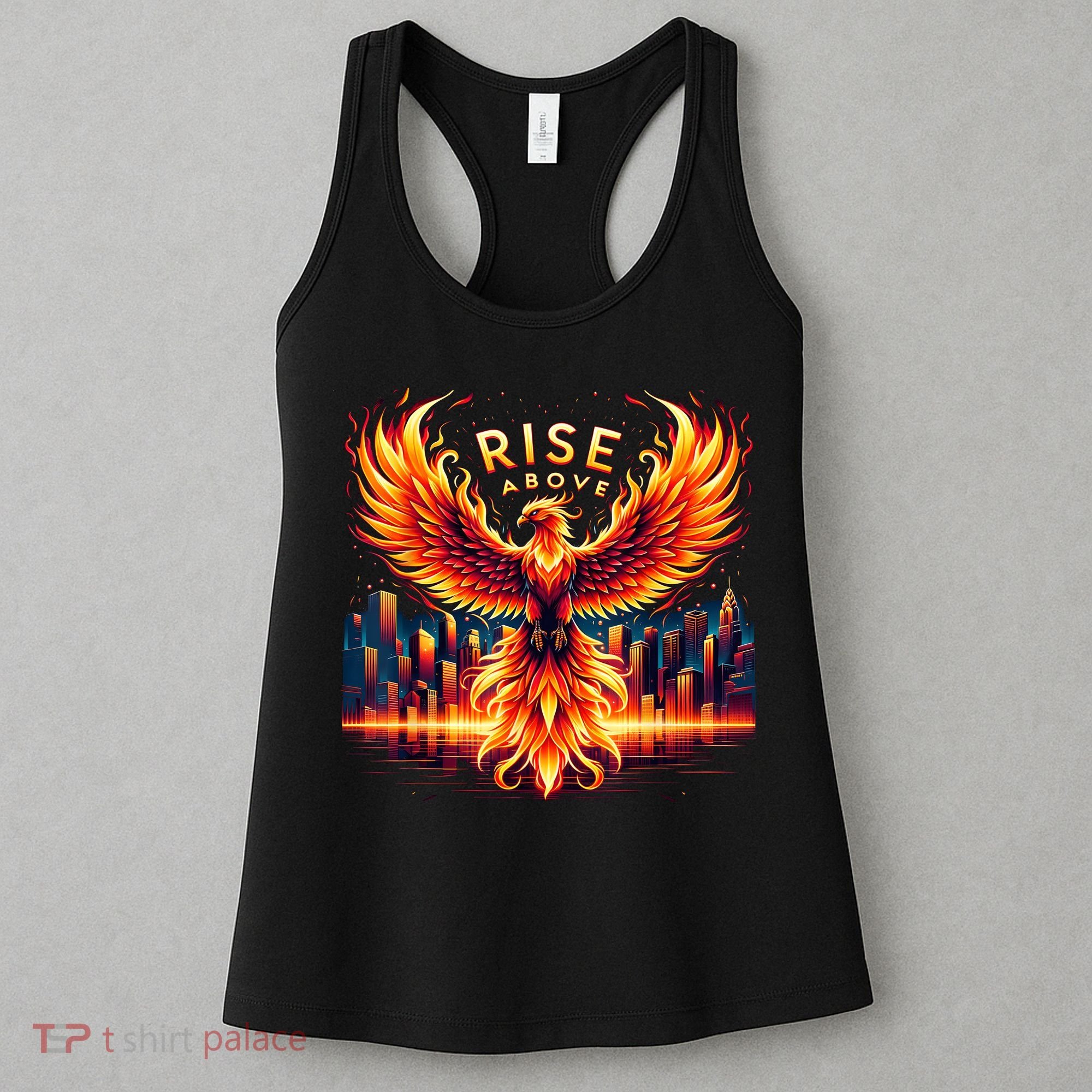 Phoenix Fire Mythical Bird Inspirational Motivational Women's Tank Top
