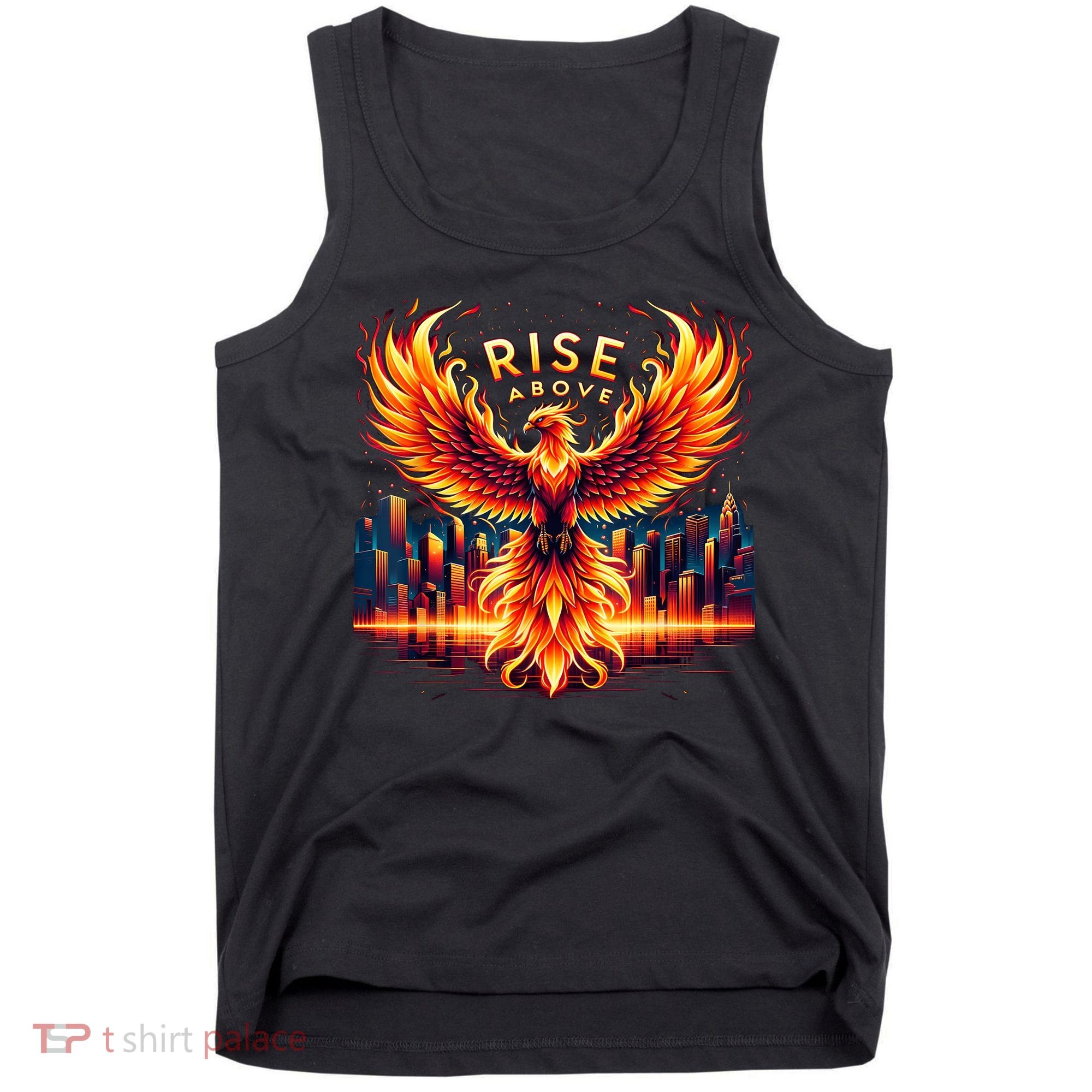 Phoenix Fire Mythical Bird Inspirational Motivational Tank Top