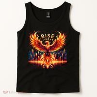 Phoenix Fire Mythical Bird Inspirational Motivational Tank Top thumb 2