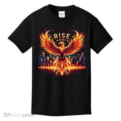 Phoenix Fire Mythical Bird Inspirational Motivational Kids T-Shirt