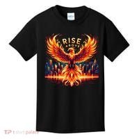 Phoenix Fire Mythical Bird Inspirational Motivational Kids T-Shirt thumb 0