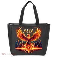 Phoenix Fire Mythical Bird Inspirational Motivational Tote Bag thumb 0