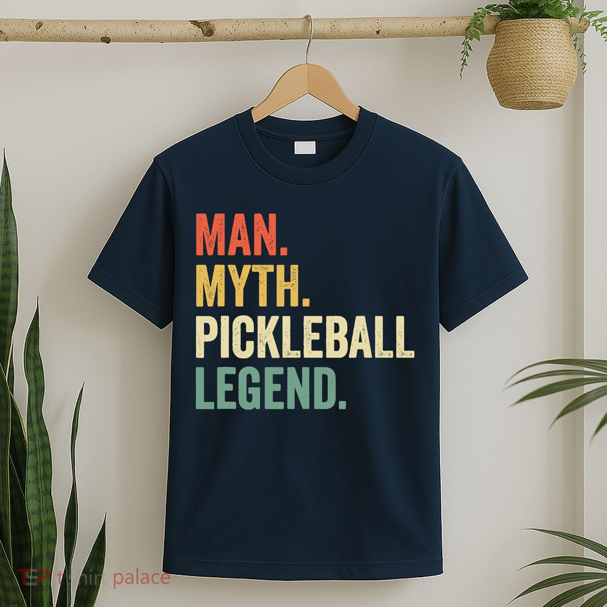 Pickleball Funny Man Myth Legend Father's Day Vintage T-Shirt