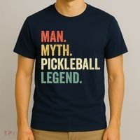 Pickleball Funny Man Myth Legend Father's Day Vintage T-Shirt thumb 3