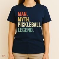 Pickleball Funny Man Myth Legend Father's Day Vintage T-Shirt thumb 4