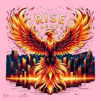 Phoenix Fire Mythical Bird Inspirational Motivational Coaster thumb 2