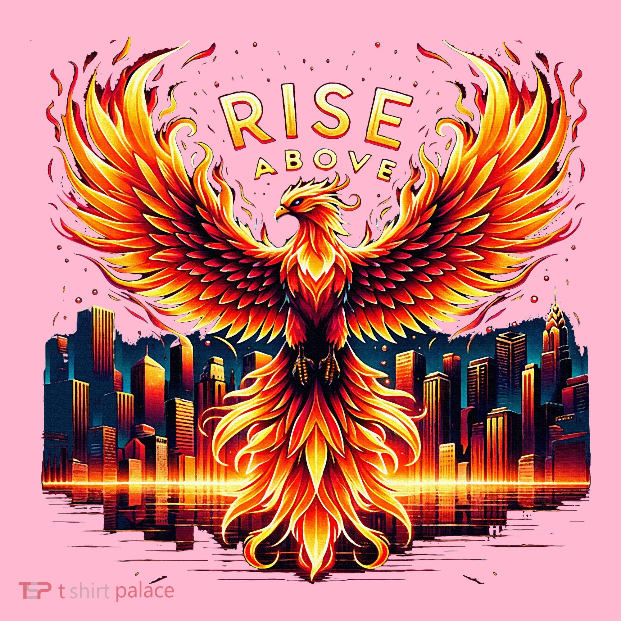 Phoenix Fire Mythical Bird Inspirational Motivational Coaster