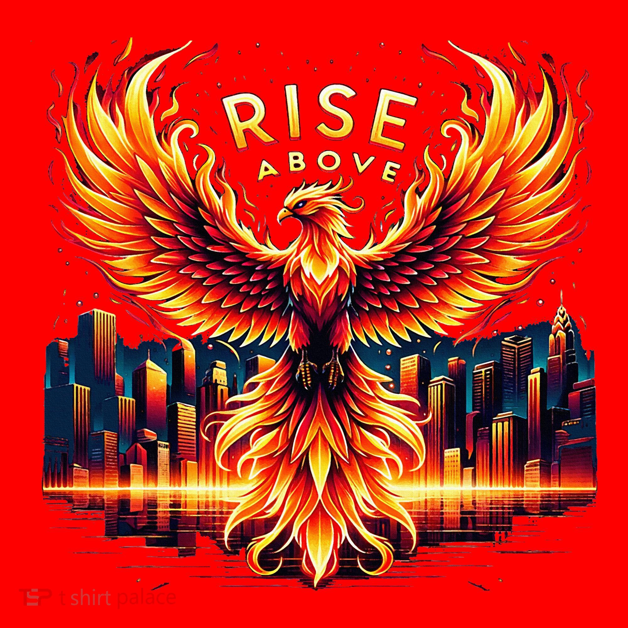Phoenix Fire Mythical Bird Inspirational Motivational Santa Hat