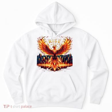 Phoenix Fire Mythical Bird Inspirational Motivational Hoodie
