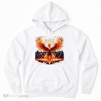 Phoenix Fire Mythical Bird Inspirational Motivational Hoodie thumb 0