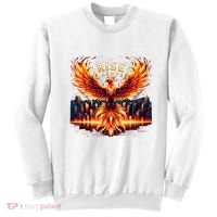 Phoenix Fire Mythical Bird Inspirational Motivational Sweatshirt thumb 0
