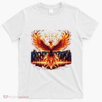 Phoenix Fire Mythical Bird Inspirational Motivational T-Shirt thumb 0