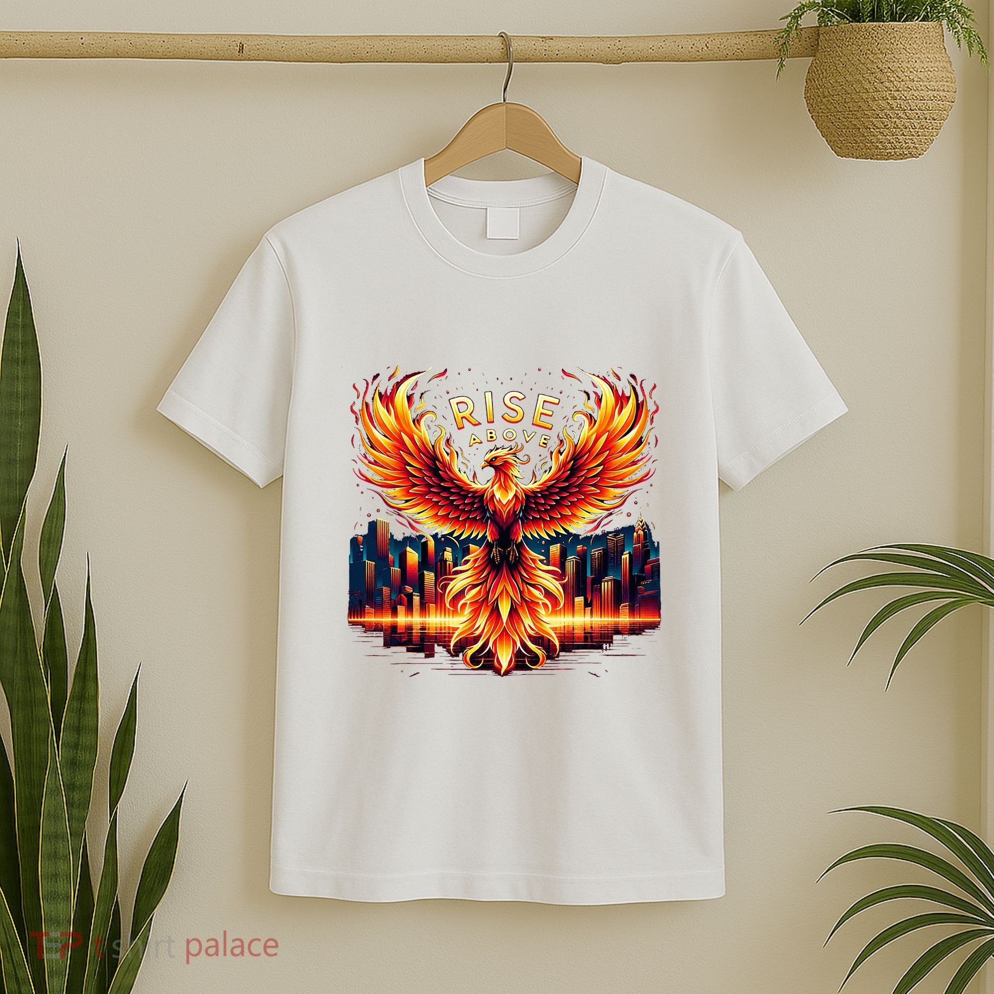 Phoenix Fire Mythical Bird Inspirational Motivational T-Shirt