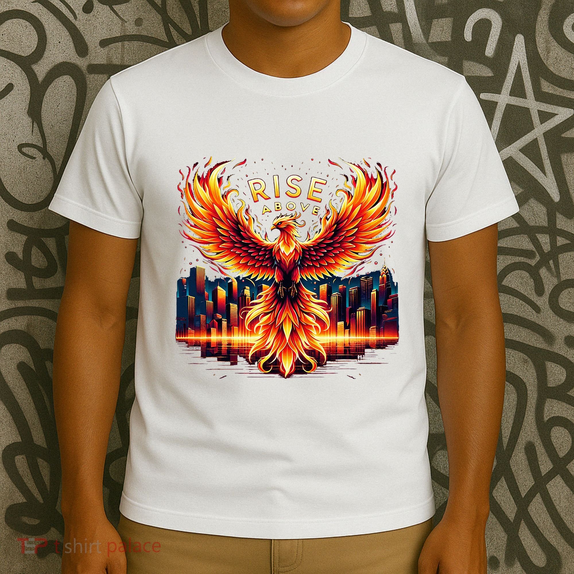 Phoenix Fire Mythical Bird Inspirational Motivational T-Shirt
