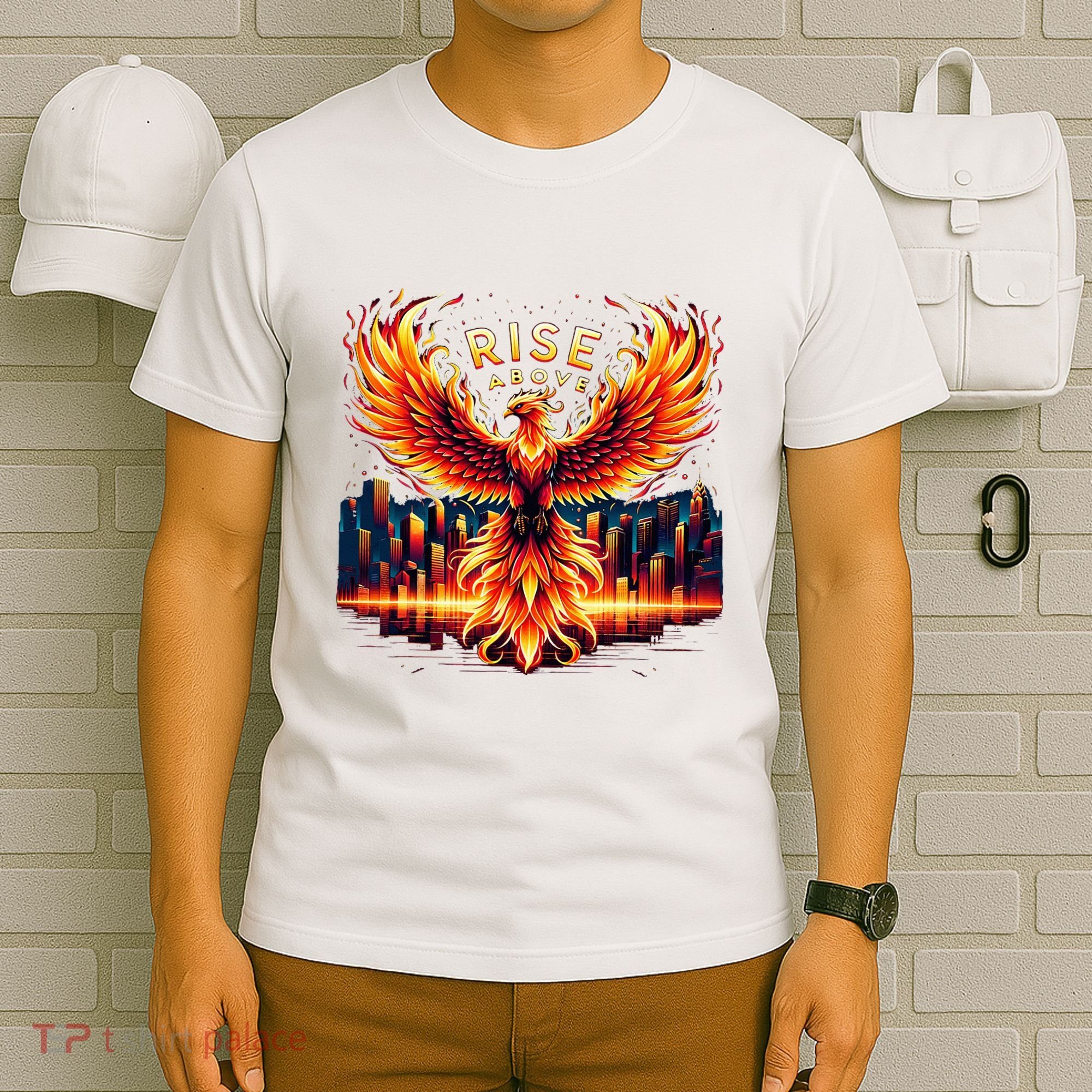 Phoenix Fire Mythical Bird Inspirational Motivational T-Shirt