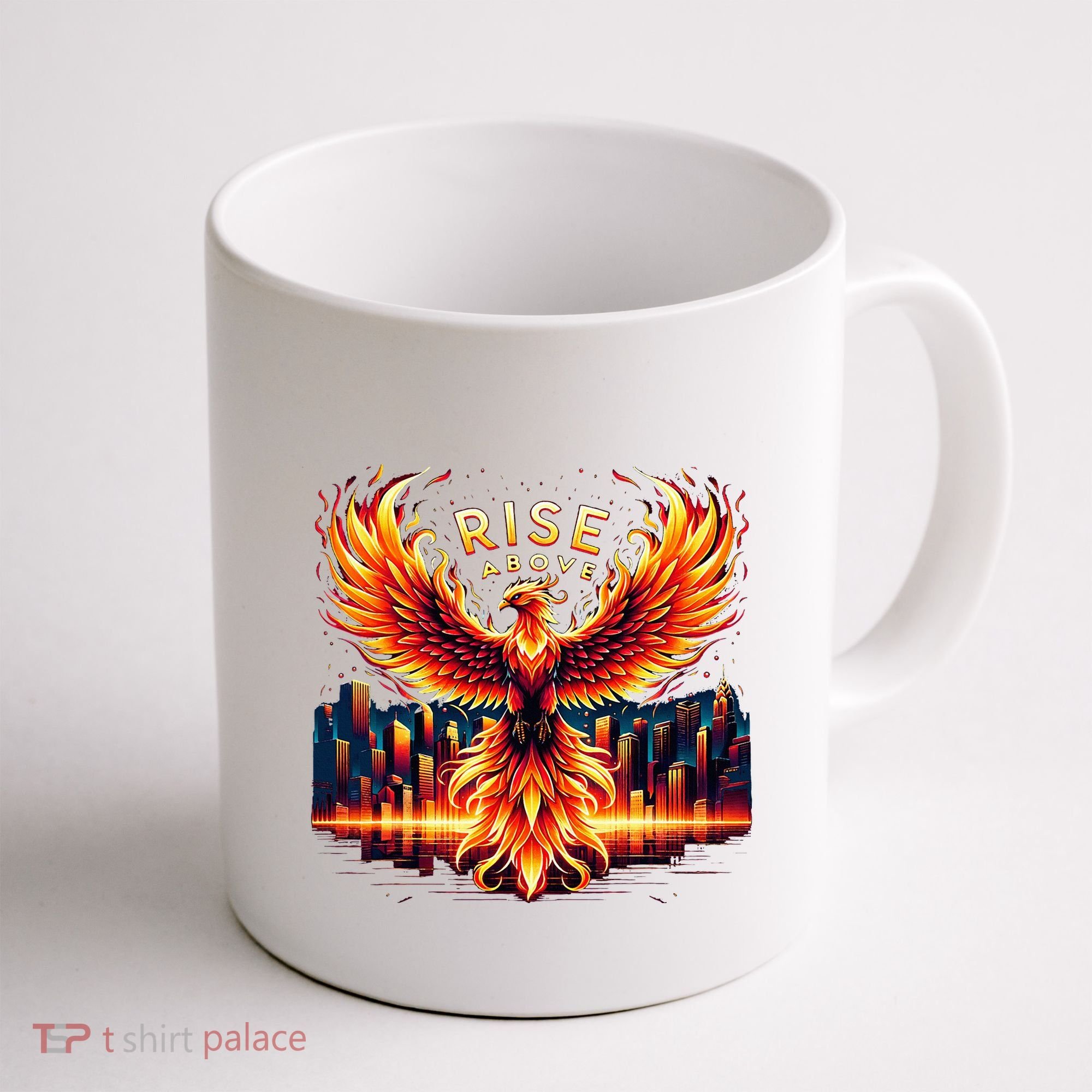 Phoenix Fire Mythical Bird Inspirational Motivational Coffee Mug