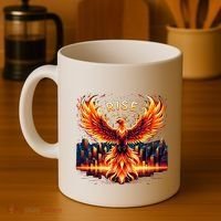 Phoenix Fire Mythical Bird Inspirational Motivational Coffee Mug thumb 4