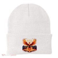 Phoenix Fire Mythical Bird Inspirational Motivational Beanie thumb 0