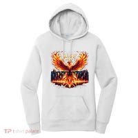 Phoenix Fire Mythical Bird Inspirational Motivational Women's Hoodie thumb 0