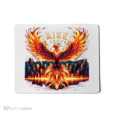 Phoenix Fire Mythical Bird Inspirational Motivational Mousepad