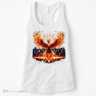 Phoenix Fire Mythical Bird Inspirational Motivational Women's Tank Top