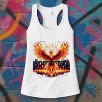 Phoenix Fire Mythical Bird Inspirational Motivational Women's Tank Top thumb 3