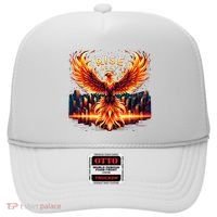 Phoenix Fire Mythical Bird Inspirational Motivational Hat thumb 0