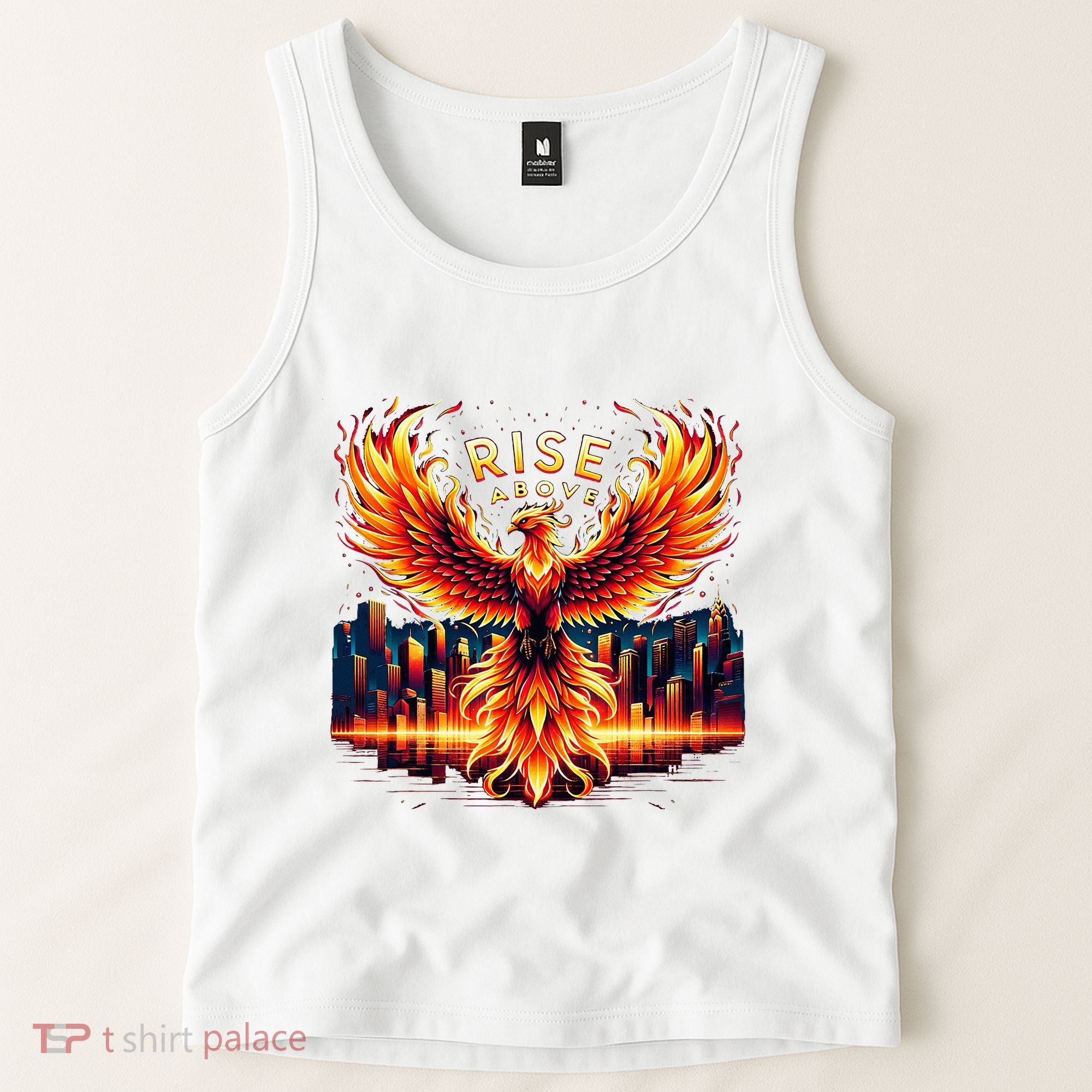 Phoenix Fire Mythical Bird Inspirational Motivational Tank Top