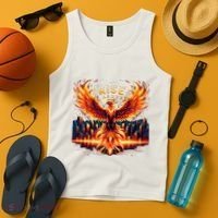 Phoenix Fire Mythical Bird Inspirational Motivational Tank Top thumb 4