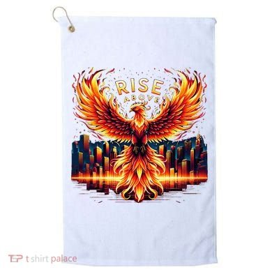 Phoenix Fire Mythical Bird Inspirational Motivational Golf Towel
