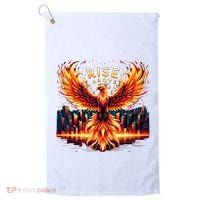 Phoenix Fire Mythical Bird Inspirational Motivational Golf Towel thumb 0