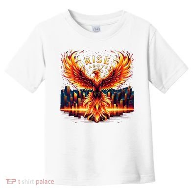 Phoenix Fire Mythical Bird Inspirational Motivational Toddler T-Shirt