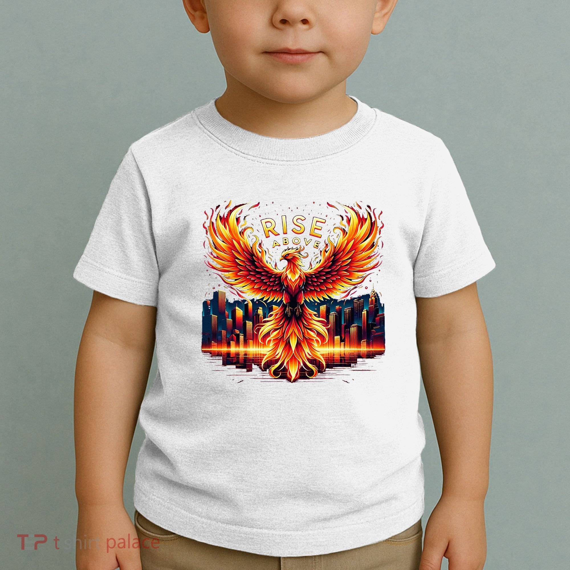 Phoenix Fire Mythical Bird Inspirational Motivational Toddler T-Shirt