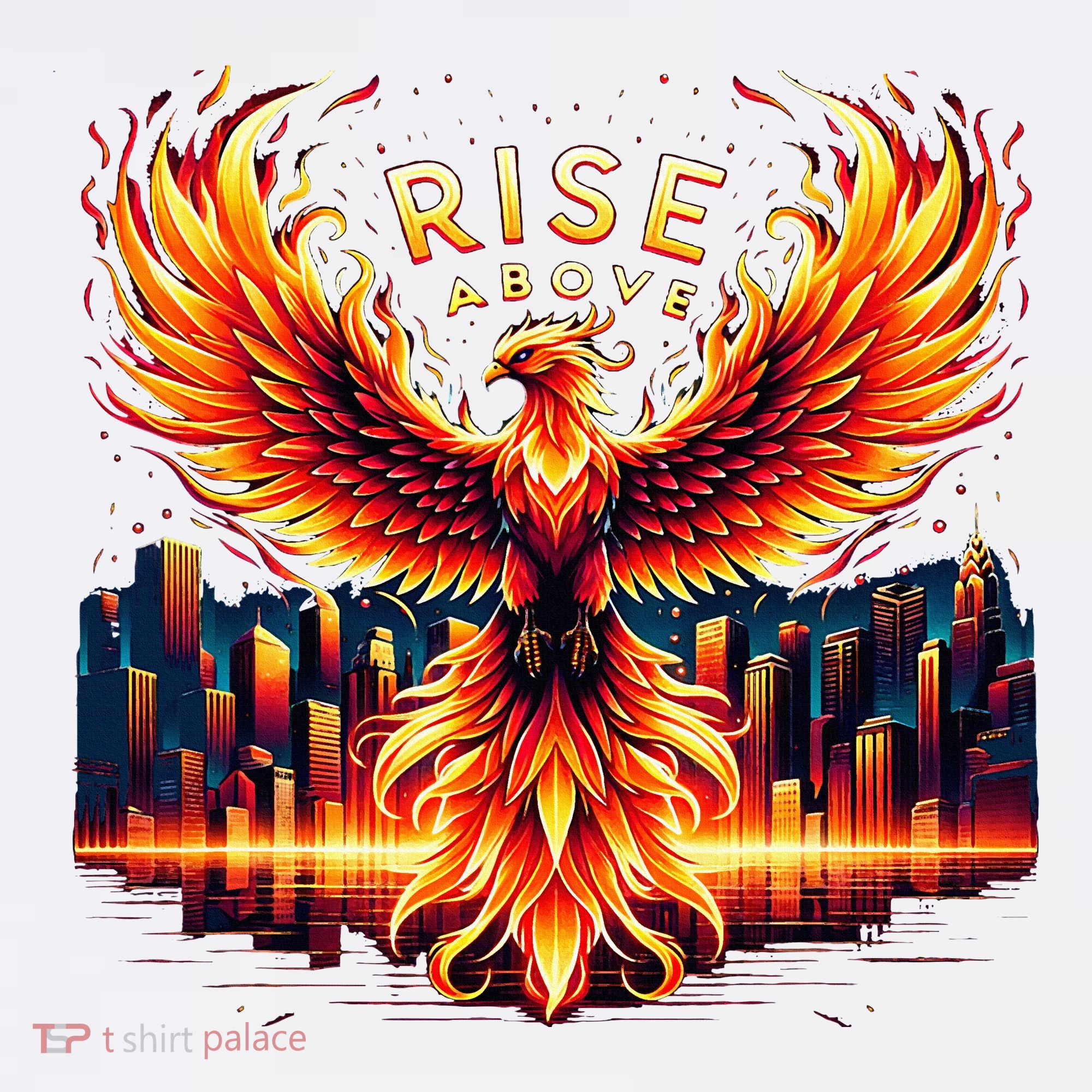Phoenix Fire Mythical Bird Inspirational Motivational Women's Long Sleeve Shirt