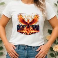 Phoenix Fire Mythical Bird Inspirational Motivational Women's T-Shirt thumb 2