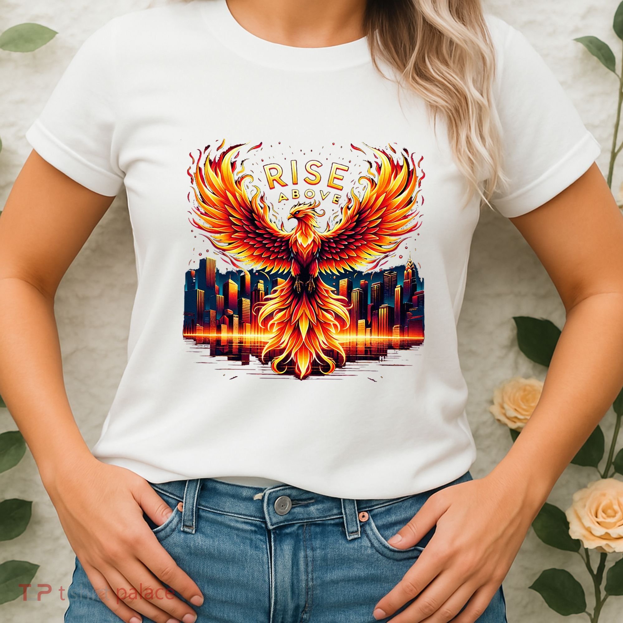 Phoenix Fire Mythical Bird Inspirational Motivational Women's T-Shirt