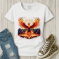 Phoenix Fire Mythical Bird Inspirational Motivational Women's T-Shirt thumb 3