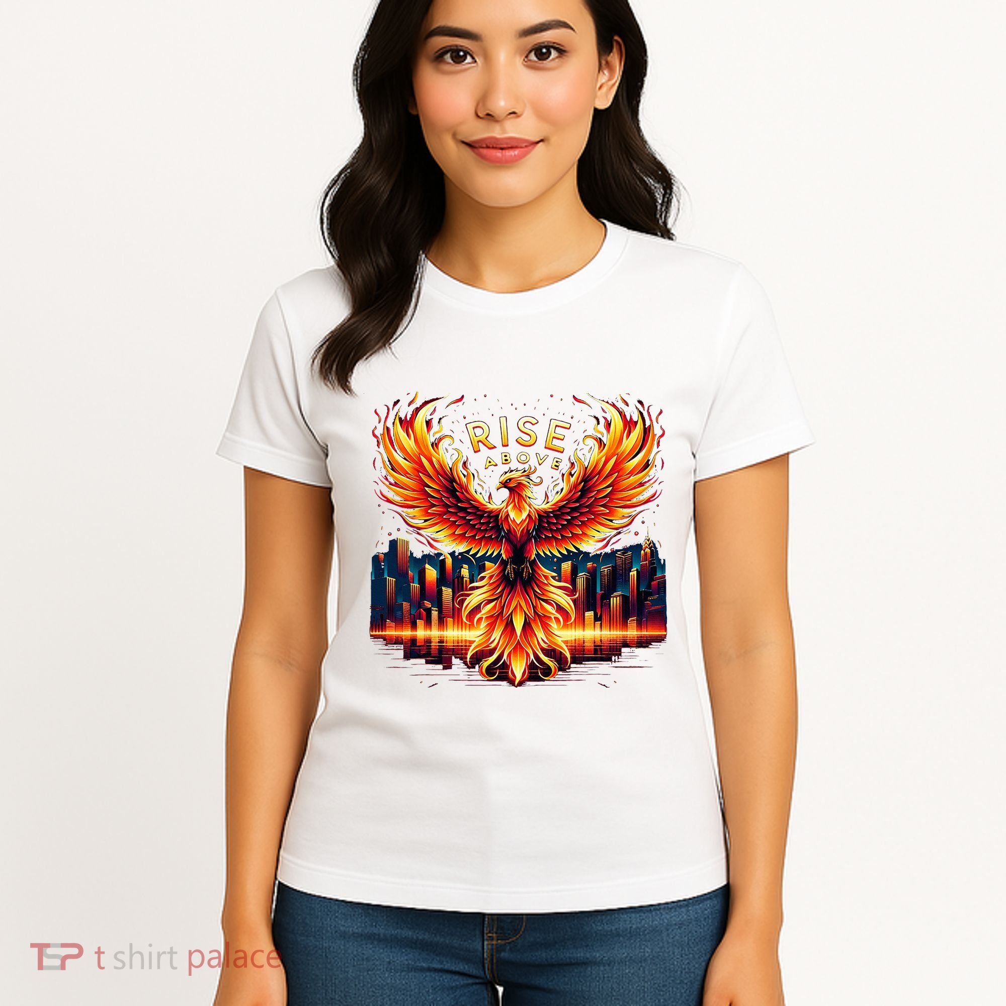 Phoenix Fire Mythical Bird Inspirational Motivational Women's T-Shirt