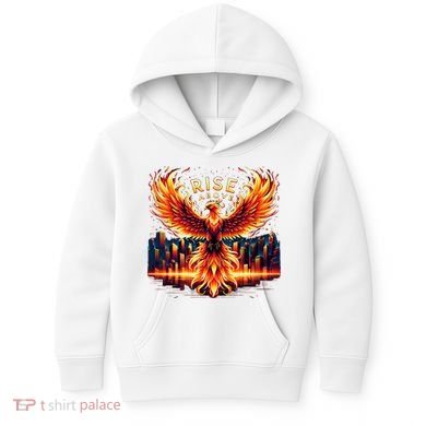 Phoenix Fire Mythical Bird Inspirational Motivational Kids Hoodie