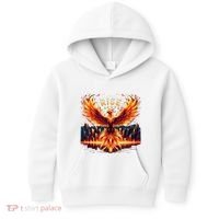 Phoenix Fire Mythical Bird Inspirational Motivational Kids Hoodie thumb 0